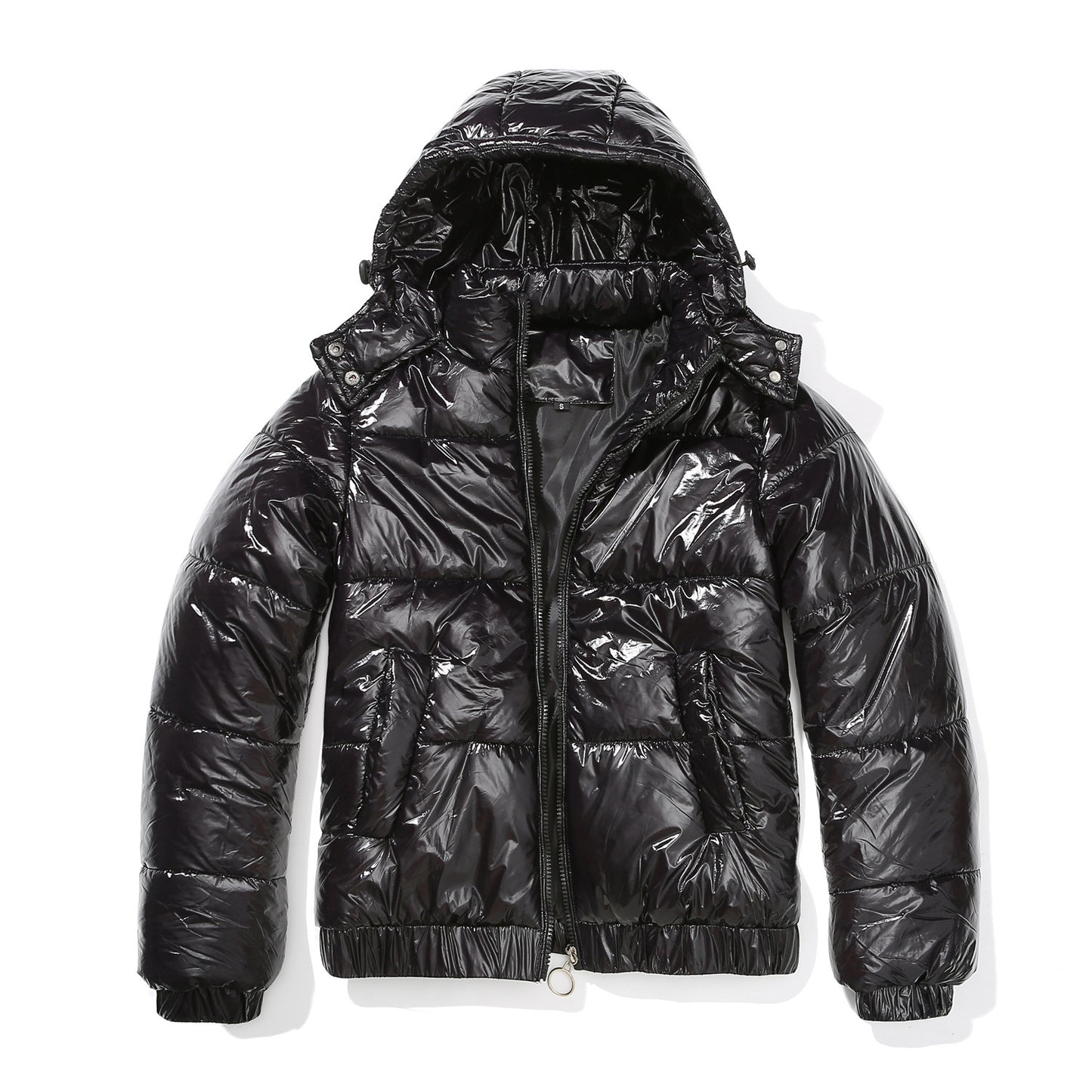 New Fall Winter Hooded Film Splash Proof Jacket Long-sleeved Cotton-padded Coat