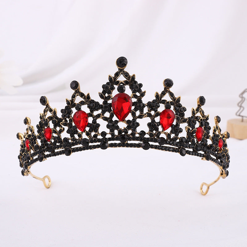 European And American Bride Tiara Baroque Crown Rhinestone Tiara Princess Crown Wedding Hair Accessories Formal Dress Accessories Wholesale