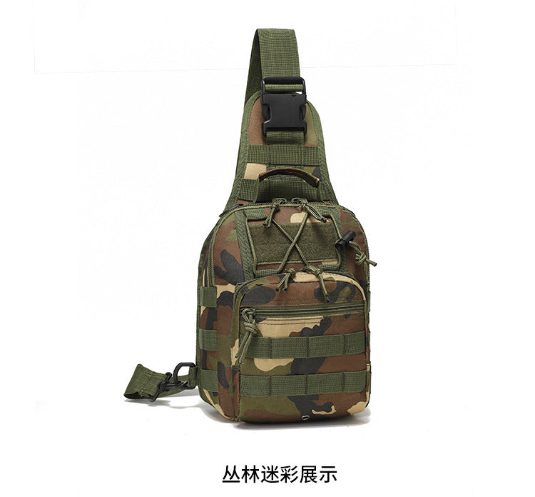 Oxford Cloth Cycling Bag Camouflage Outdoor Sports Small Chest Pannier Bag