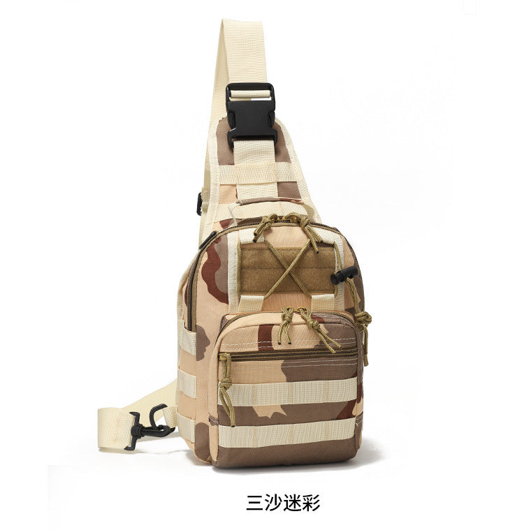 Oxford Cloth Cycling Bag Camouflage Outdoor Sports Small Chest Pannier Bag