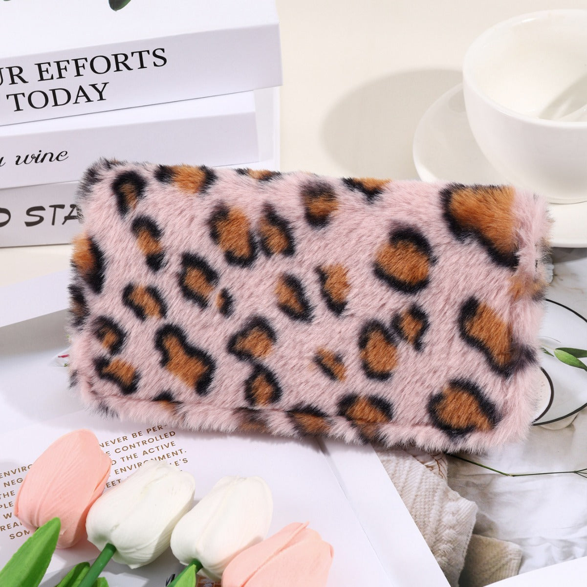 Creative Plush Coin Purse Fashion Leopard Print