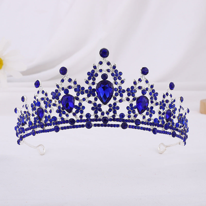 European And American Bride Tiara Baroque Crown Rhinestone Tiara Princess Crown Wedding Hair Accessories Formal Dress Accessories Wholesale