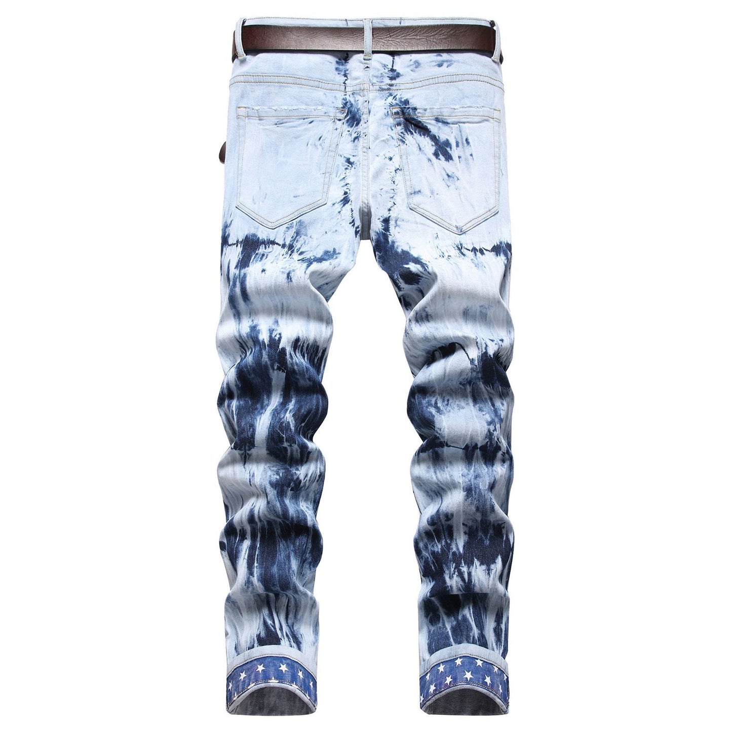 Youth Embroidery Float Fashionable Denim Trousers