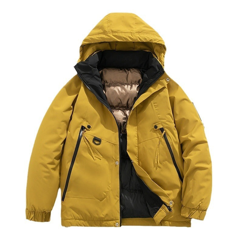 Fashion Hooded Couple Jacket Warm Coat